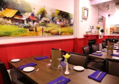 Dinning area at the Spice Merchant