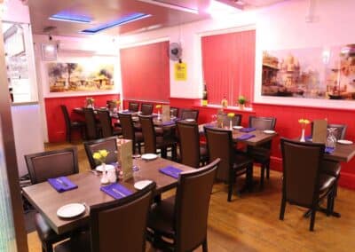 Dinning area at the Spice Merchant