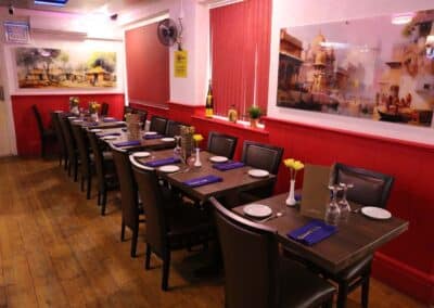 Dinning area at the Spice Merchant