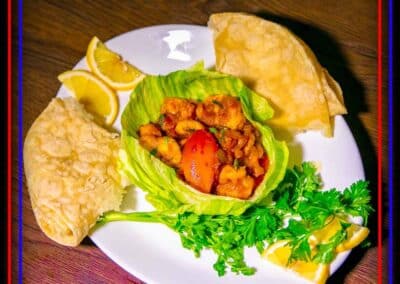 Curry Dish in a lettuce bowl