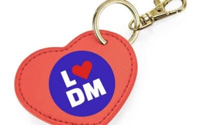 Love Dartmouth Boutique Heart Keyring
