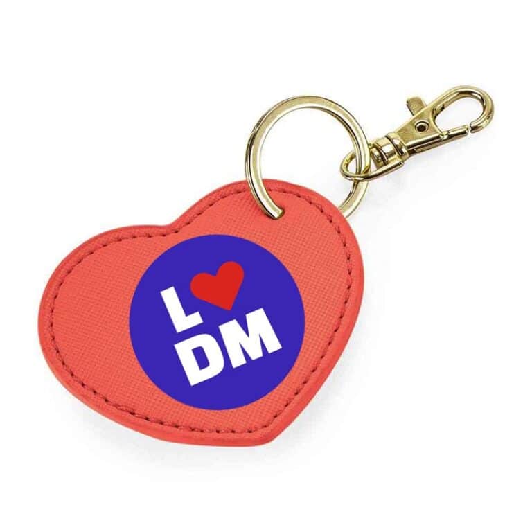 Love Dartmouth Boutique Heart Keyring